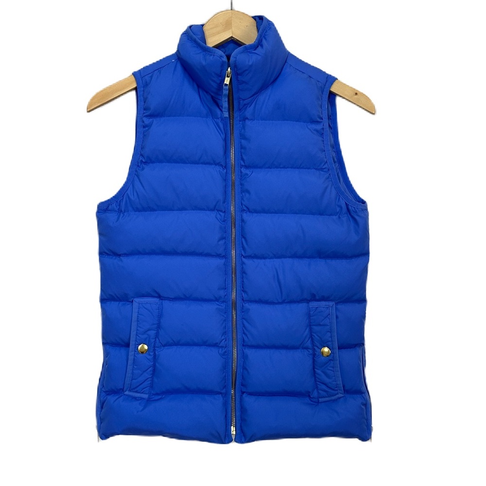 J.Crew Mountain Puffer Vest Periwinkle‎ Down Filled Women’s XXS